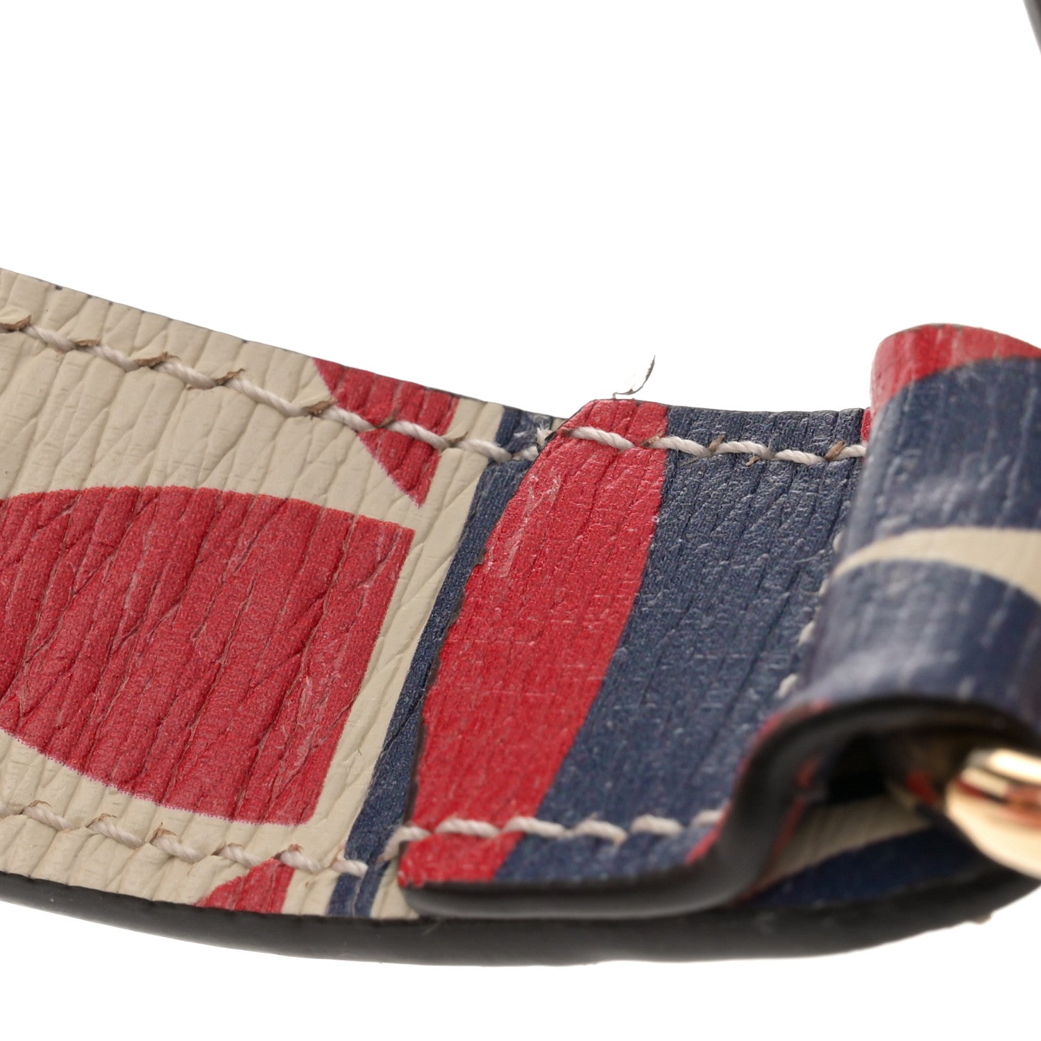 Gucci X ADIDAS Shangai Calfskin Web Trefoil Interlocking G Small Horsebit 1955 Shoulder Bag Red White Blue 11 of 12