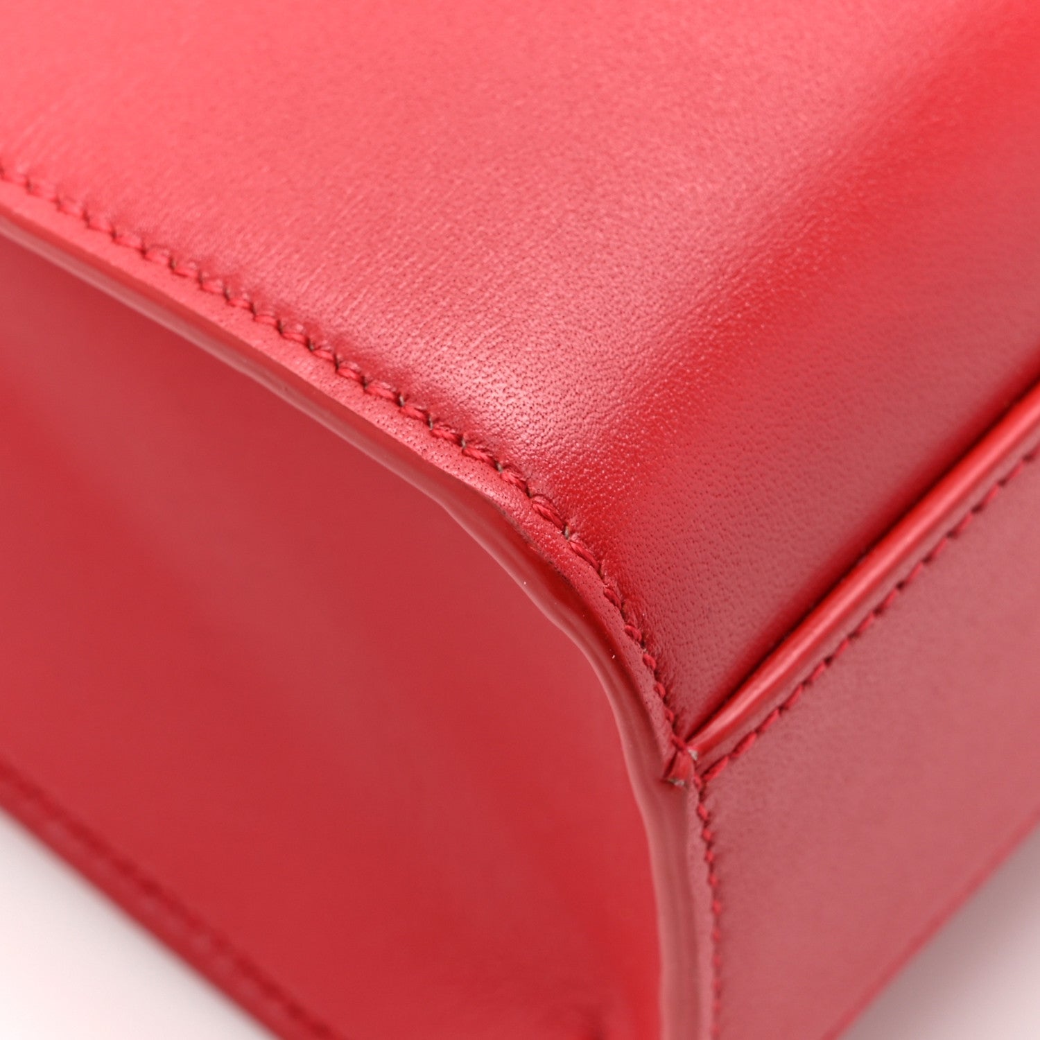 Saint Laurent Smooth Calfskin Manhattan Shoulder Bag Rouge Eros 11 of 12