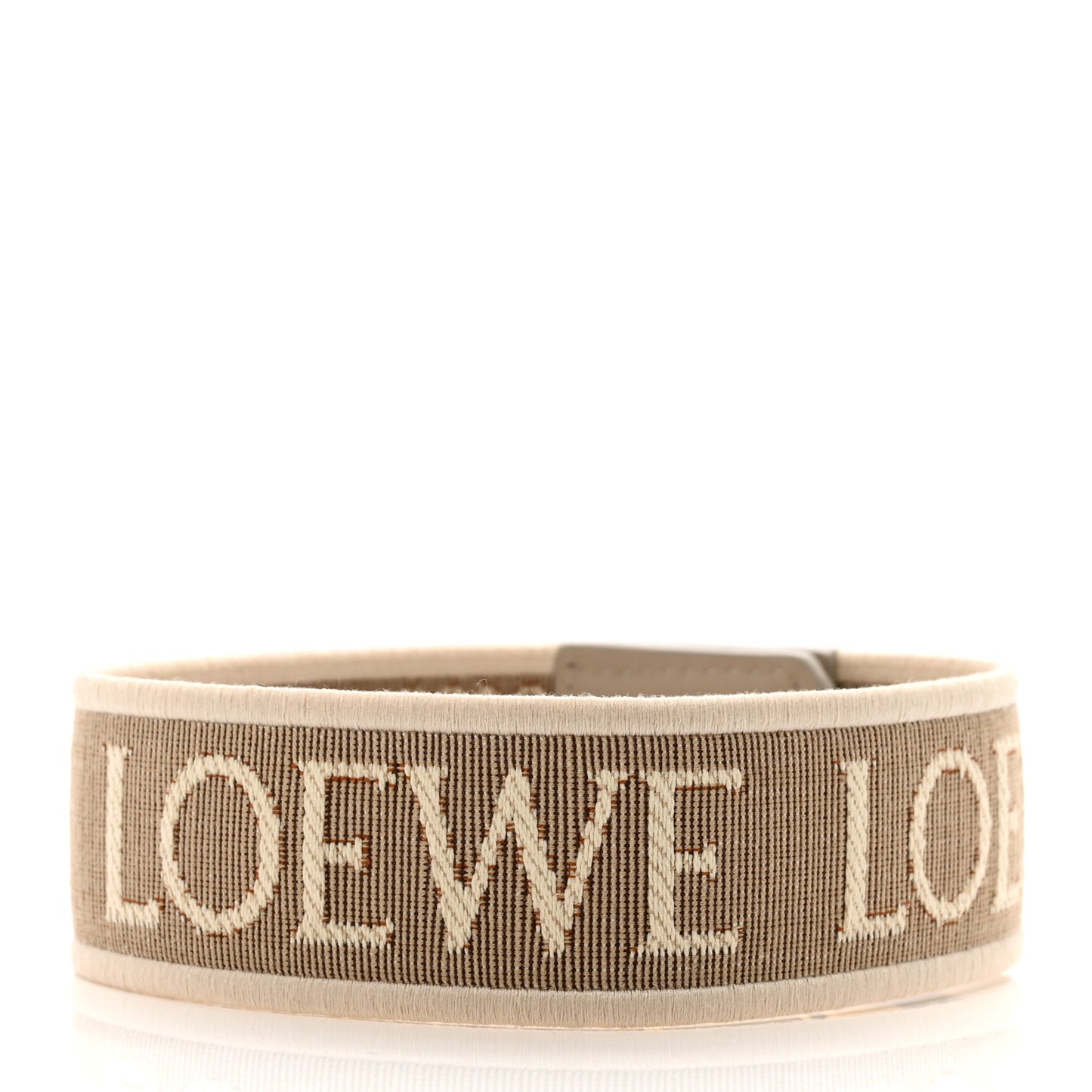 Calfskin Jacquard Anagram Luna Strap Oat
