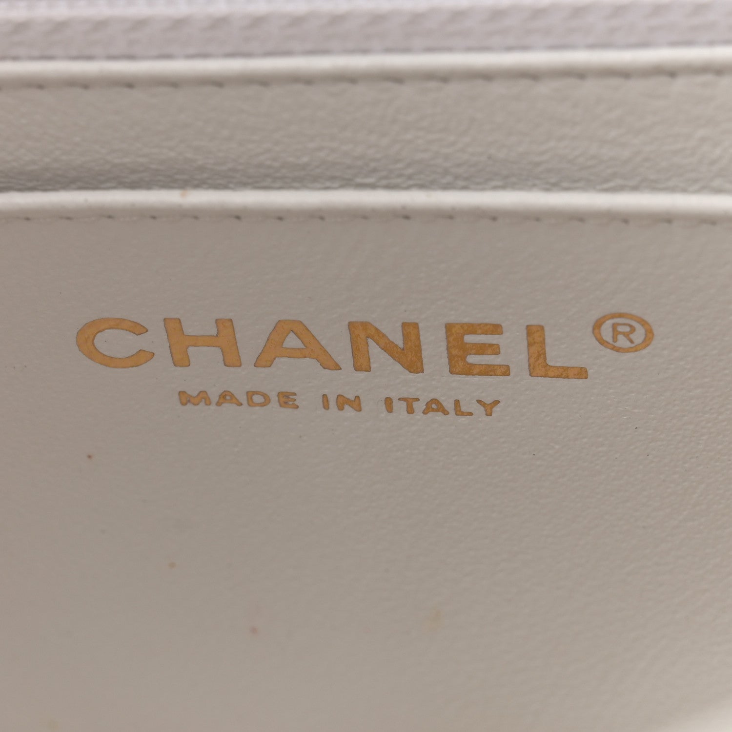 Chanel Lambskin Chevron Quilted Mini Rectangular Flap White 6 of 15