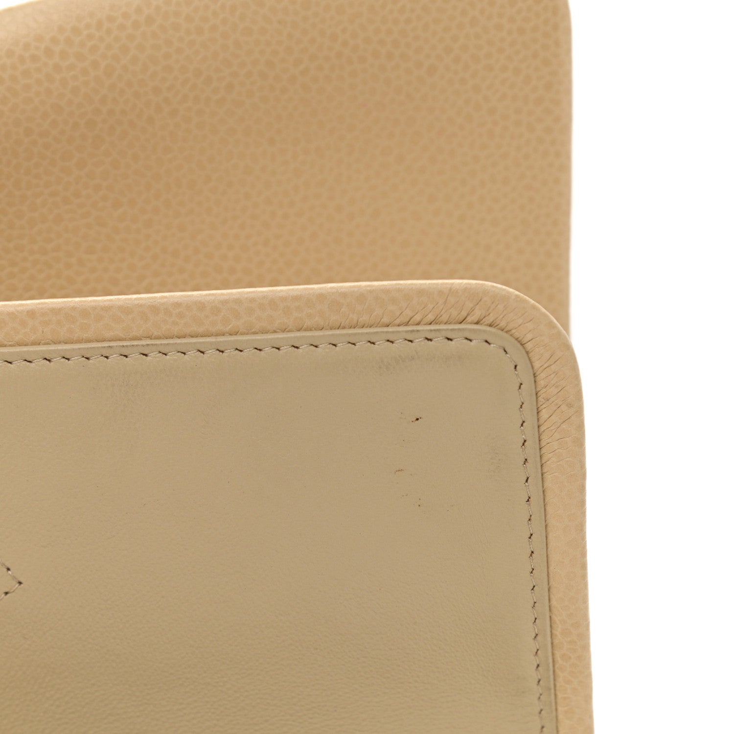 Chanel Caviar Quilted Jumbo Double Flap Light Beige 12 of 14