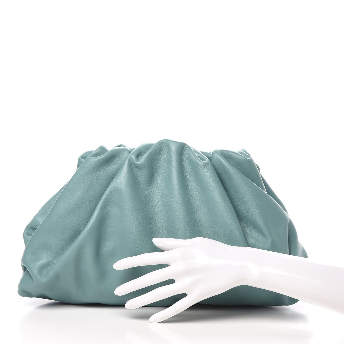 Smooth Butter Calf The Pouch Oversized Clutch Linoleum
