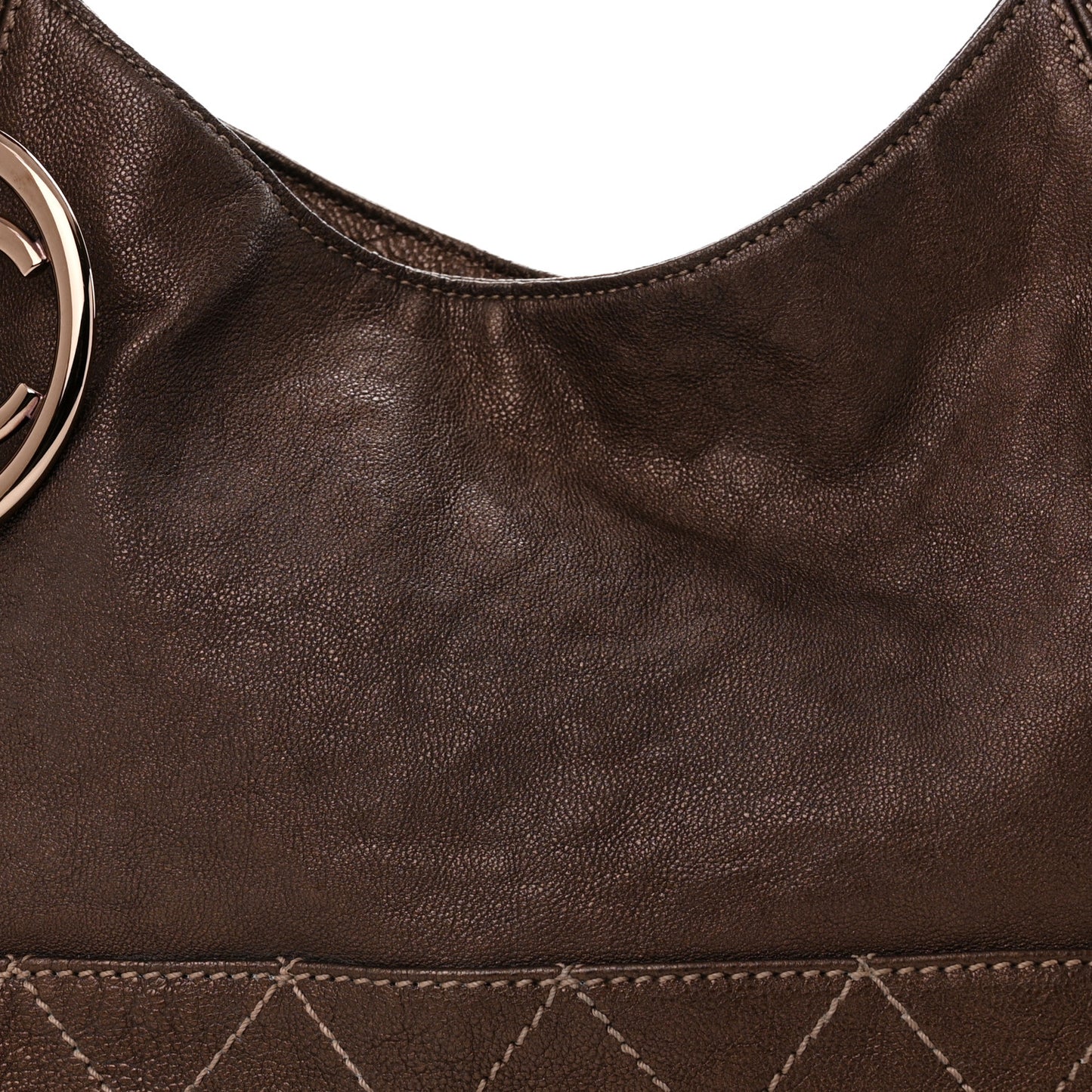 Metallic Calfskin Baby Coco Cabas Bronze