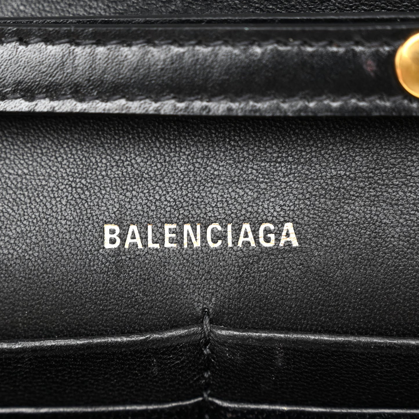 Shiny Box Calfskin Hourglass Chain Bag Black