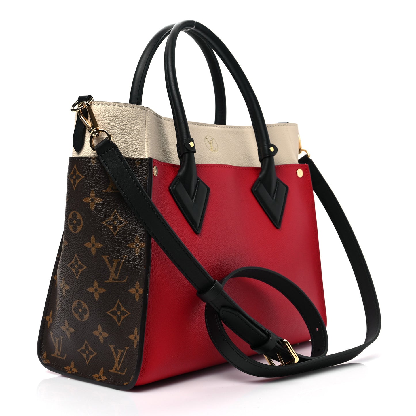 Calfskin Monogram On My Side Pirate Red