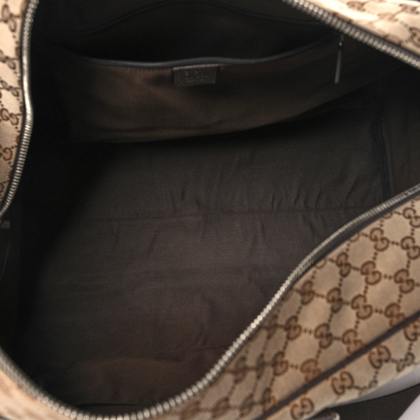 Monogram Dollar Calfskin Large Boston Duffle Bag Beige Ebony Testa di Moro Marrone Scuro