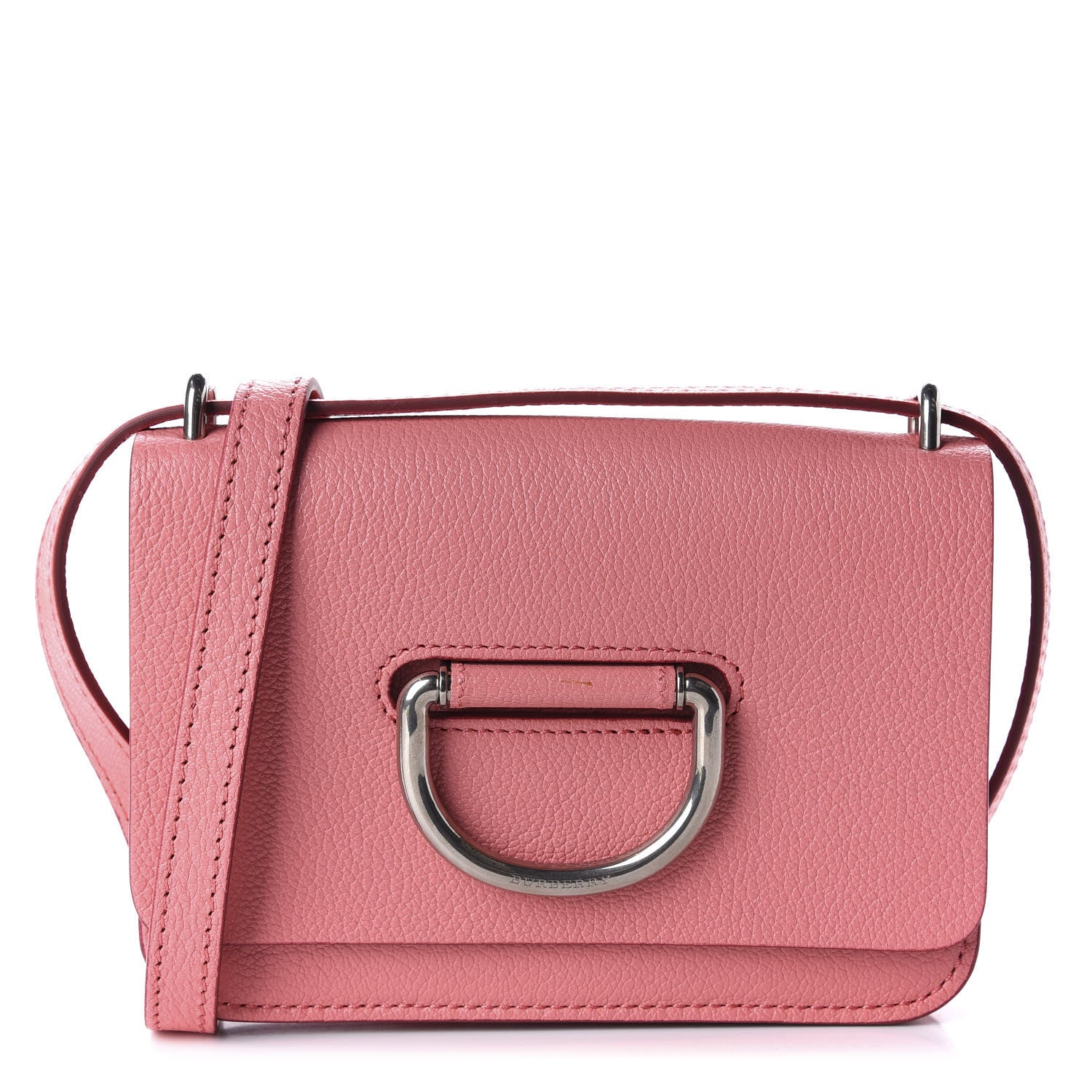 Burberry Goatskin Mini D-Ring Bag Bright Coral Pink 1 of 9