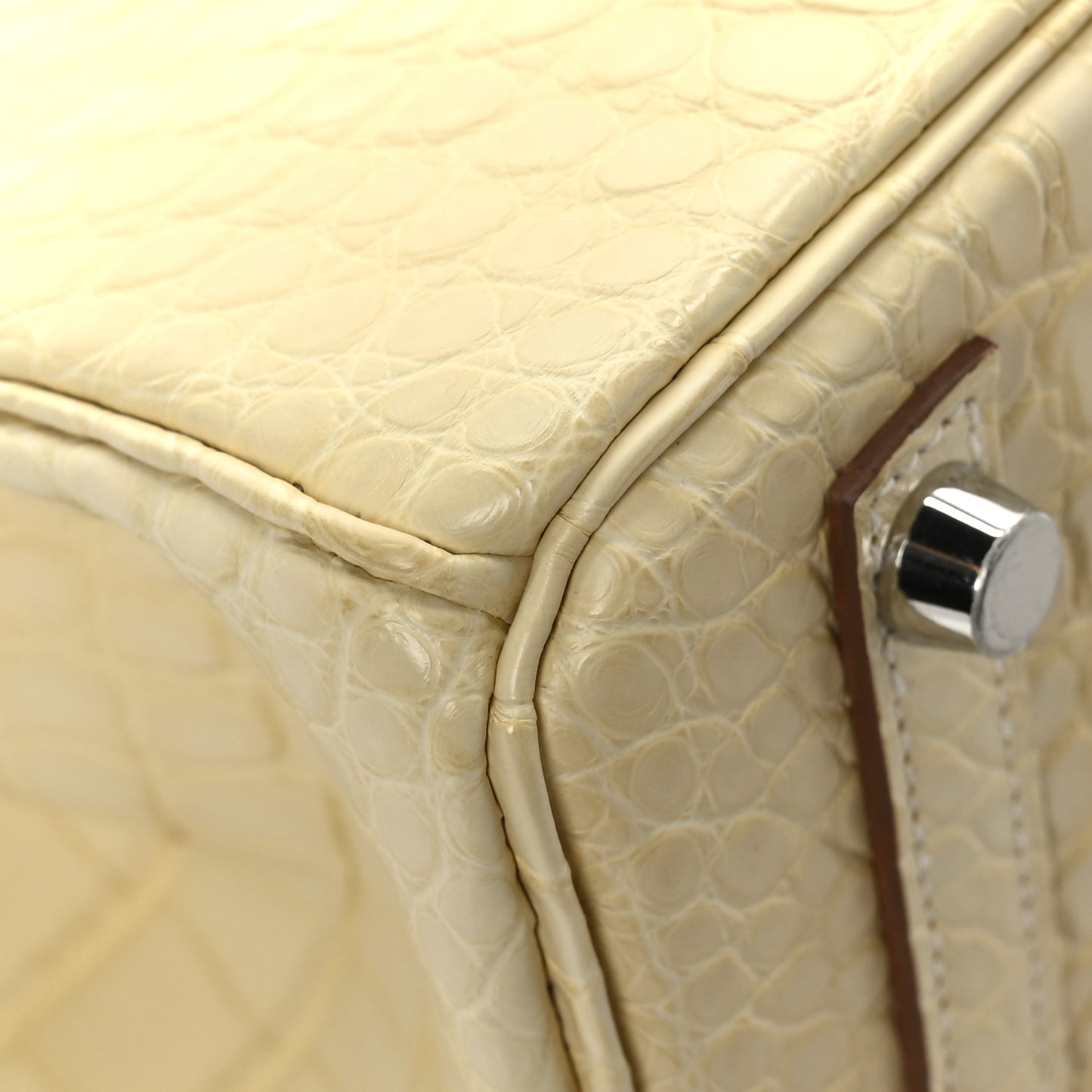 Matte Alligator Birkin 25 Vanille