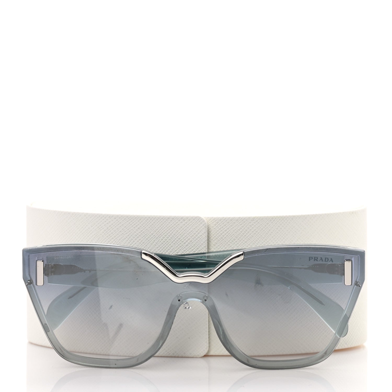 Prada Cat Eye Sunglasses SPR 16T Blue 10 of 10