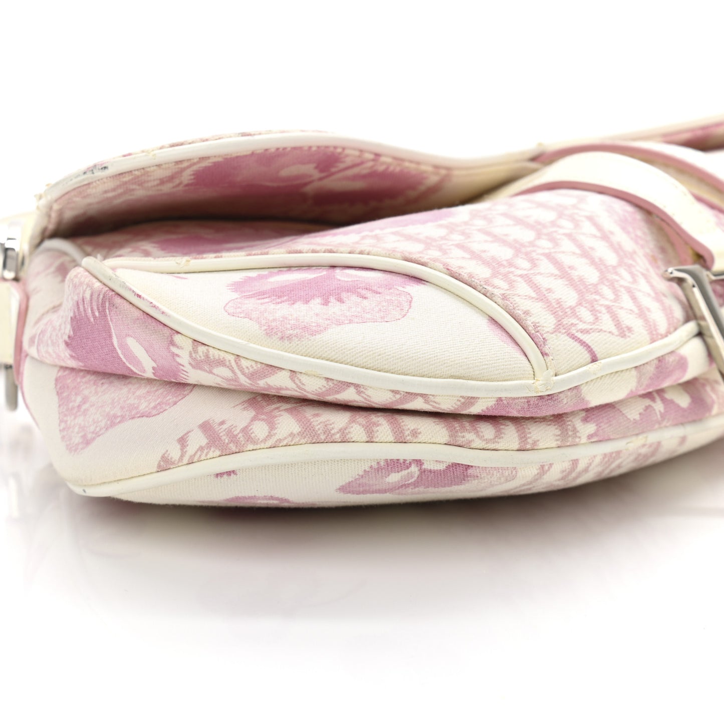 Monogram Floral Saddle Bag Pink
