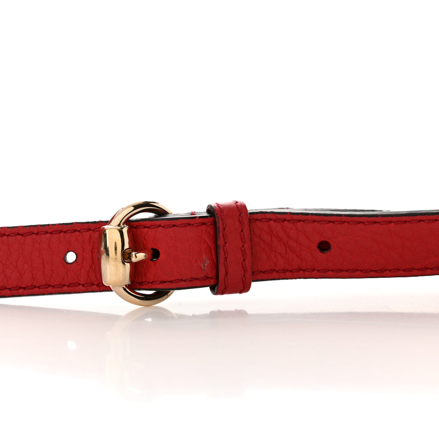 Pebbled Calfskin Large Soho Hobo Tabasco Red