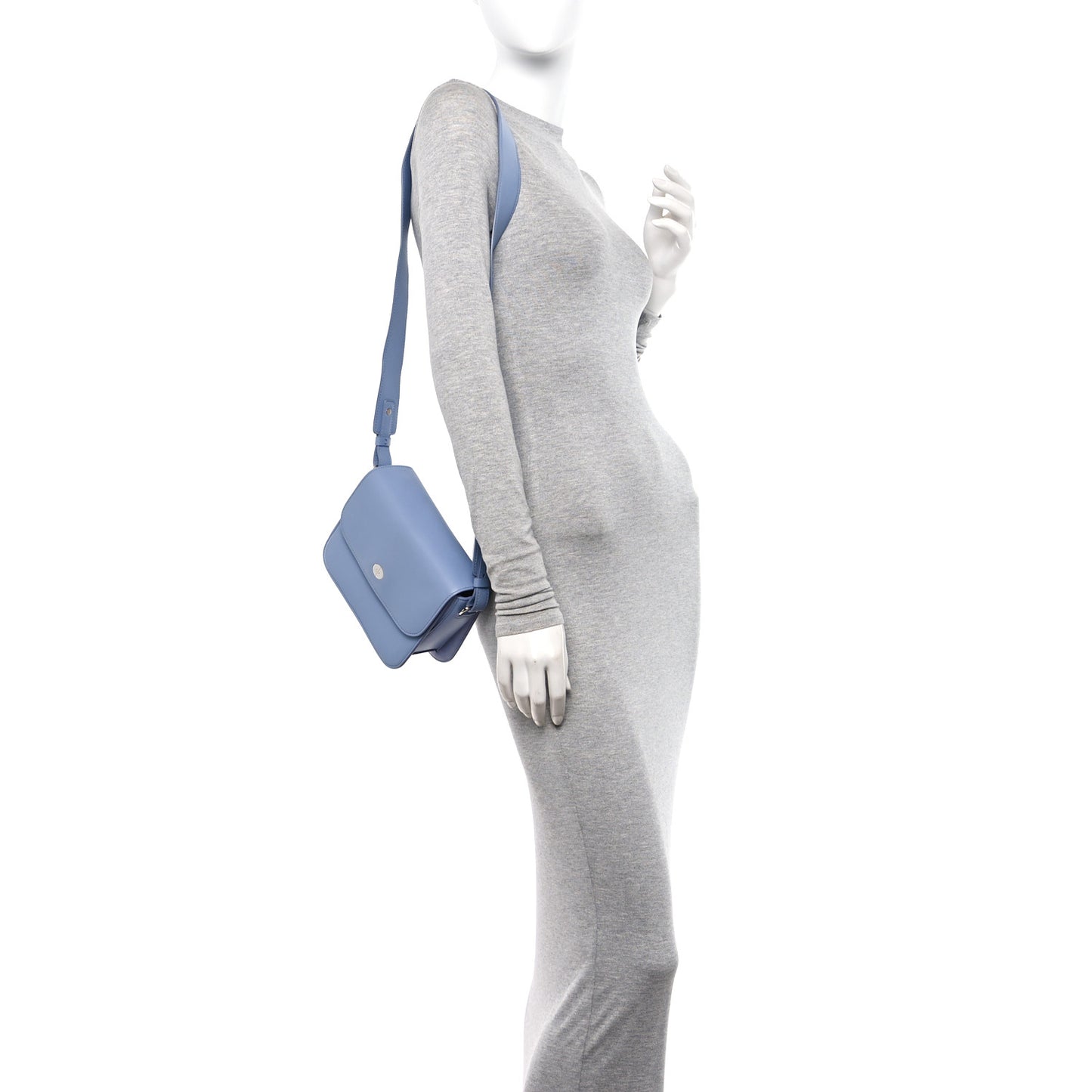 Calfskin Artemis Shoulder Bag Blue