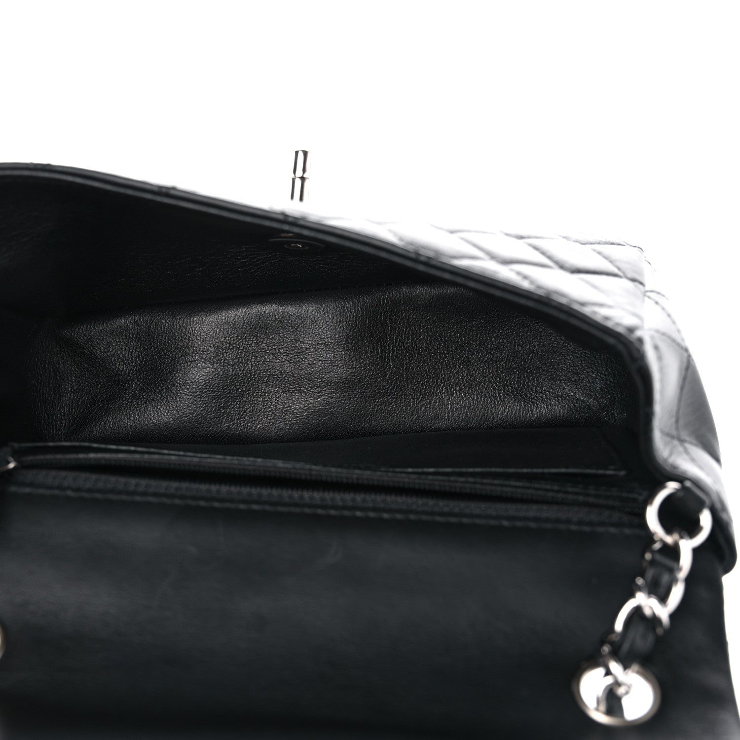 Chanel Lambskin Quilted Mini Rectangular Flap Black 5 of 10