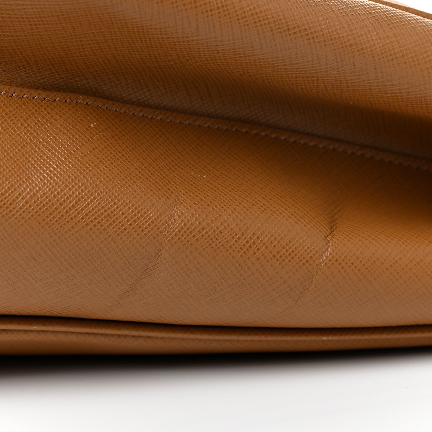 Saffiano Large Galleria Double Zip Tote Caramel