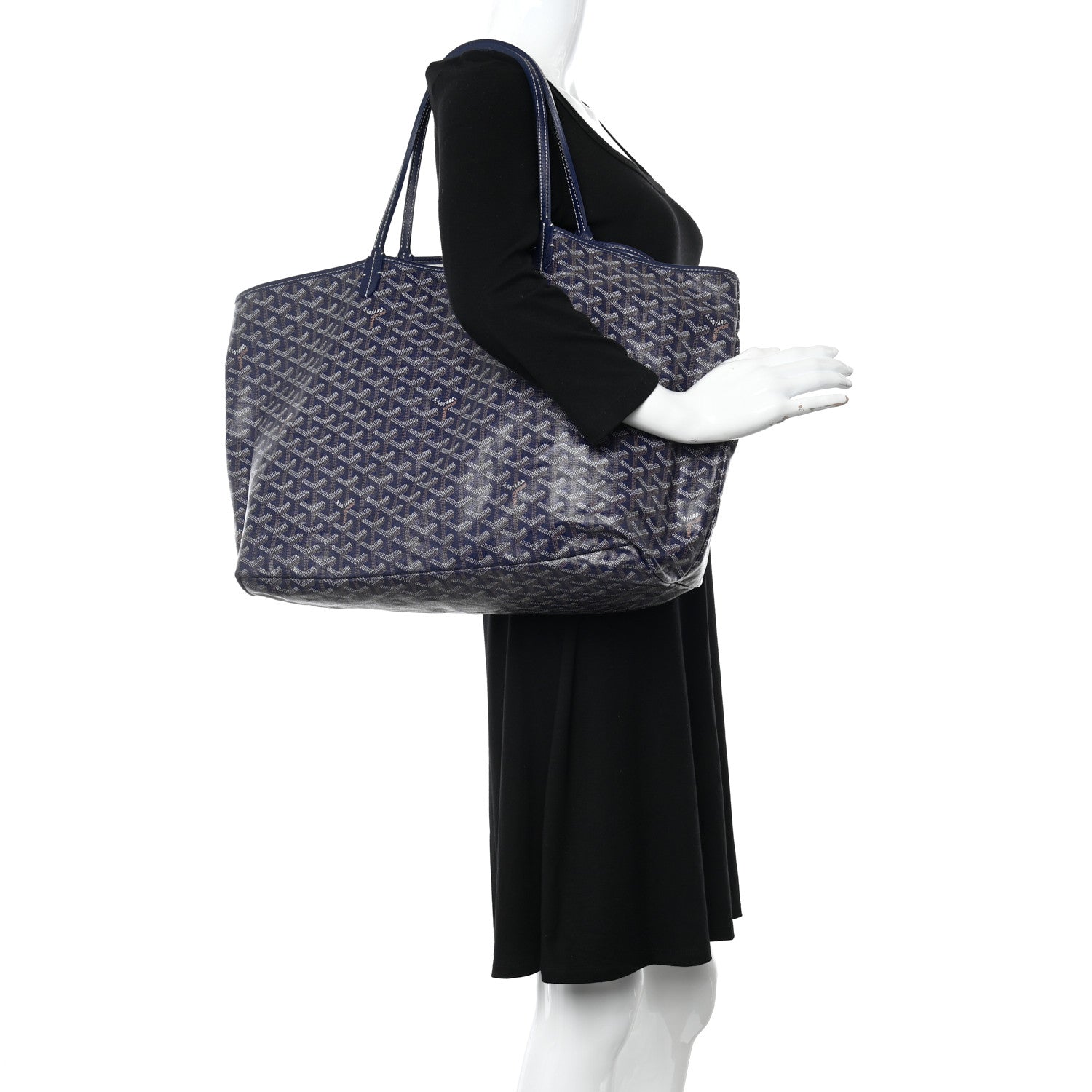 Goyard Goyardine Saint Louis GM Navy 2 of 12