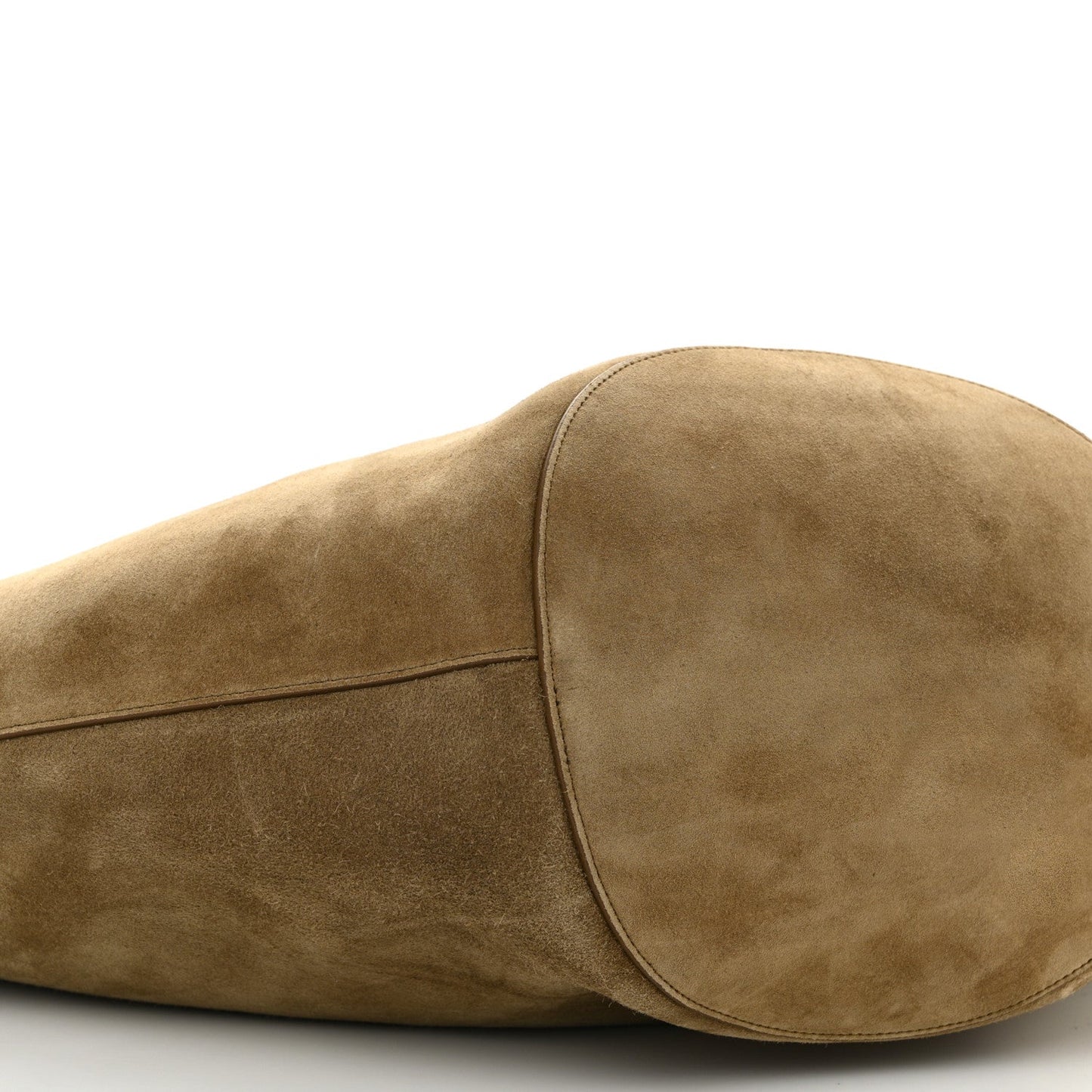 Suede Calfskin Medium Lotus Tote Mud