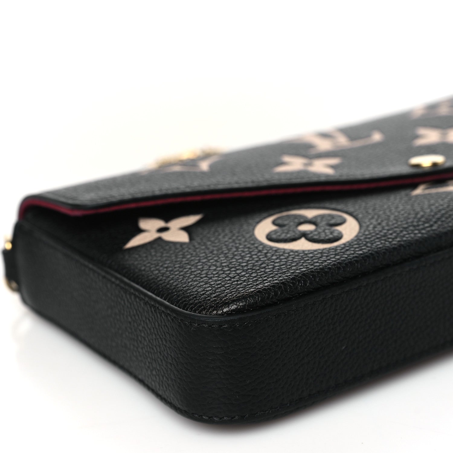 Louis Vuitton Empreinte Monogram Giant Felicie Pochette Black Beige 8 of 9