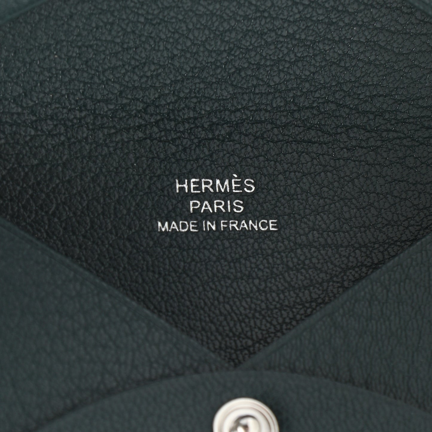 Chevre Mysore Calvi Card Case Vert Cypress