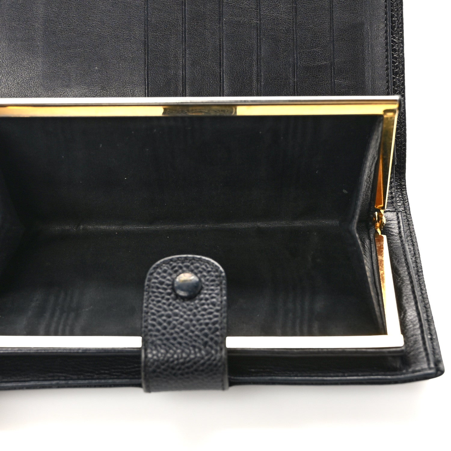 Chanel Caviar Timeless CC French Wallet Black 6 of 11