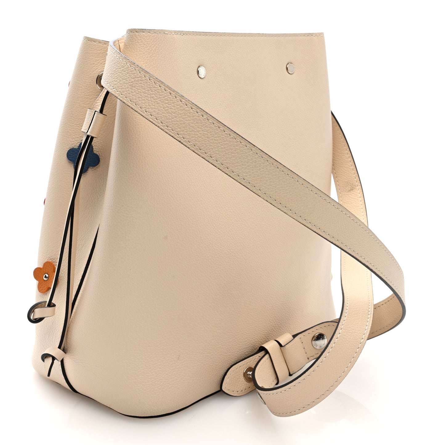 Calfskin Flowers Lockme Bucket Creme