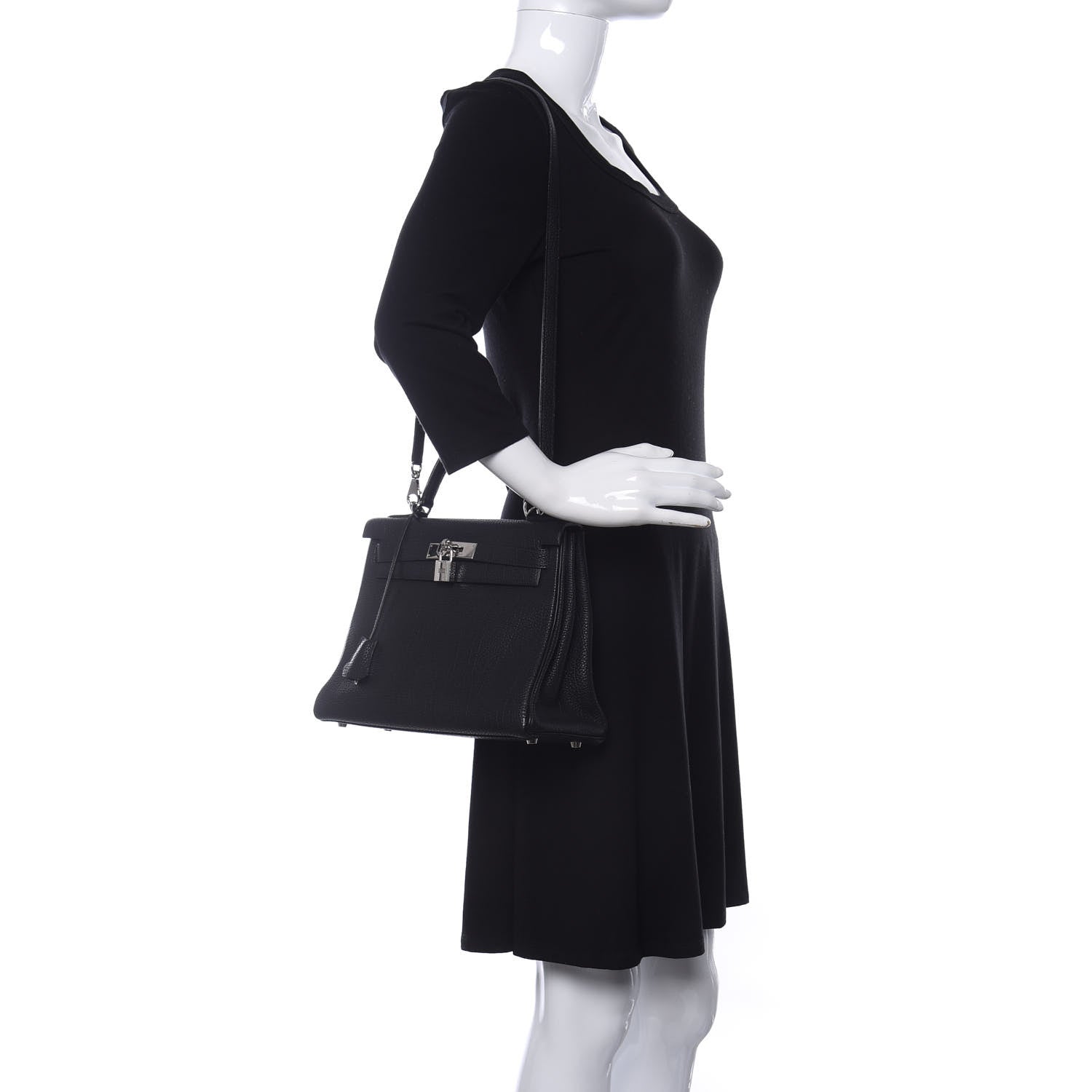Hermes Togo Kelly Retourne 28 Black 2 of 11