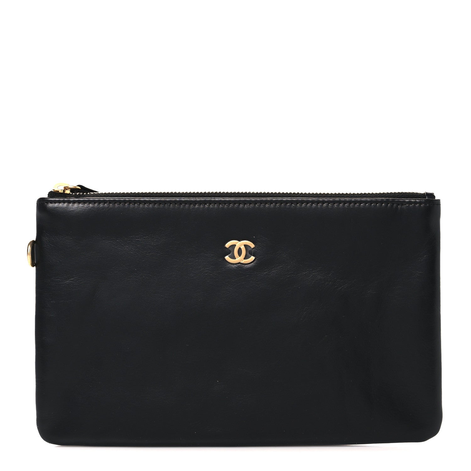Chanel Shiny Calfskin Chanel 22 Removable Pouch Black 1823264