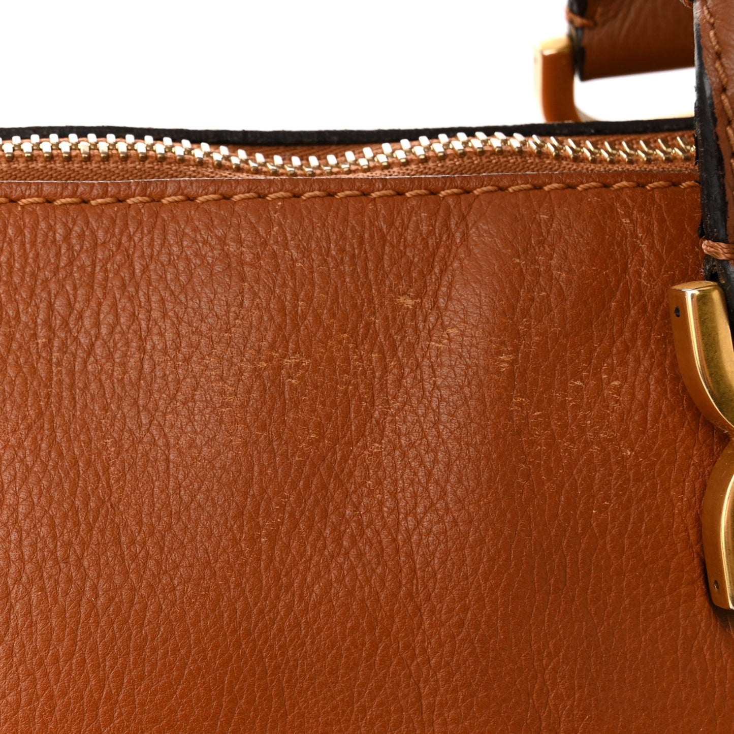 Calfskin Large Marcie Satchel Tan