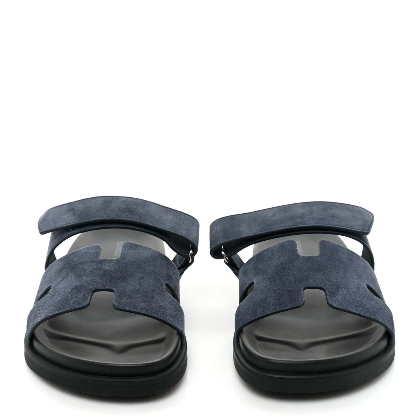 Suede Goatskin Mens Chypre Sandals 43.5 Bleu Celeste