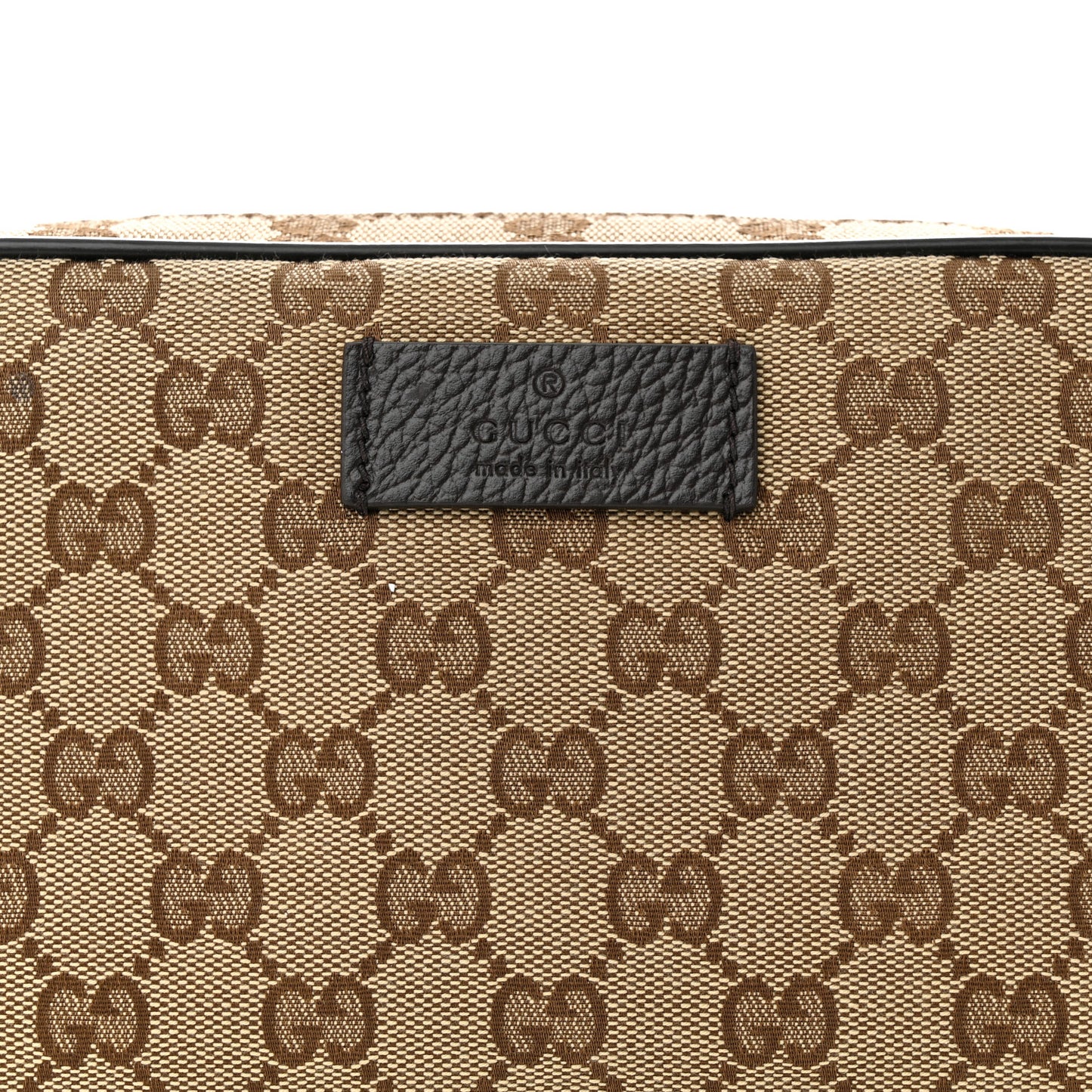 Monogram Dollar Calfskin Belt Bag Beige Ebony Testa di Moro Marrone Scuro