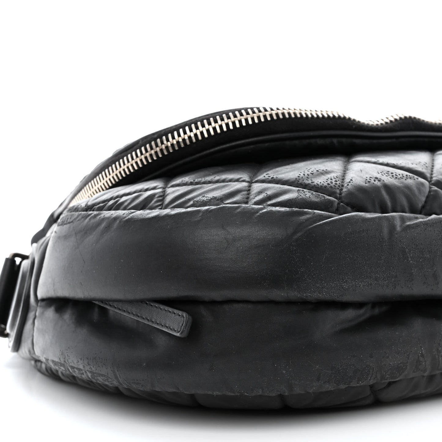 Nylon Quilted Coco Cocoon Messenger Black