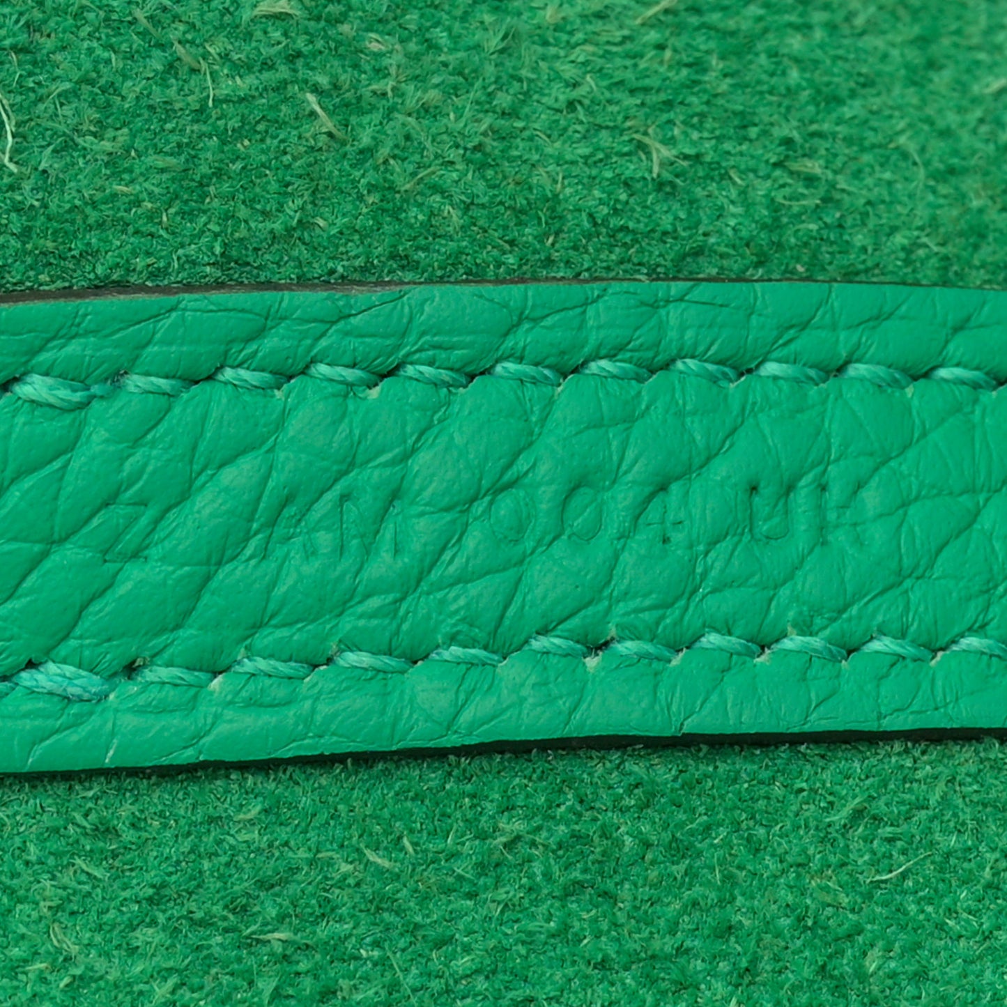 Taurillon Clemence Picotin Lock 22 MM Menthe Vert Bosphore
