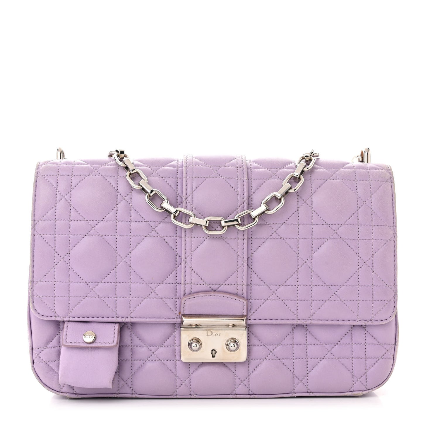 Lambskin Cannage Medium Miss Dior Flap Lilac