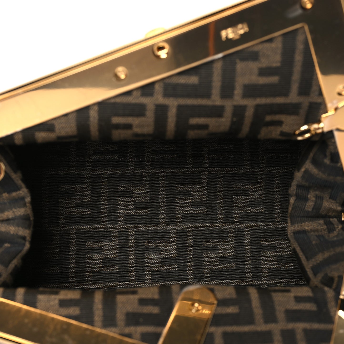 Shiny Nappa Midi Fendi First Dark Coffee