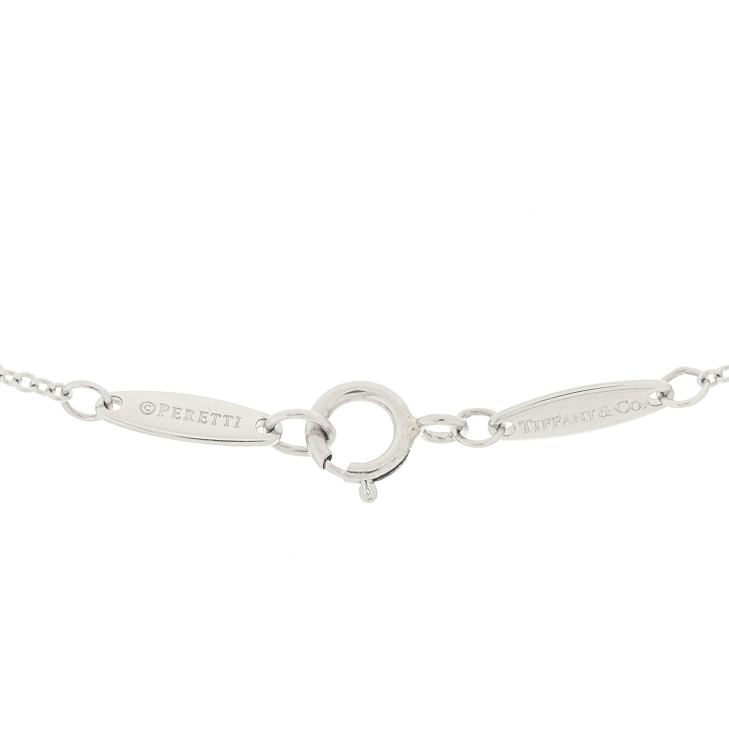 Platinum Diamond .08ct Elsa Peretti Diamonds by the Yard Pendant Necklace