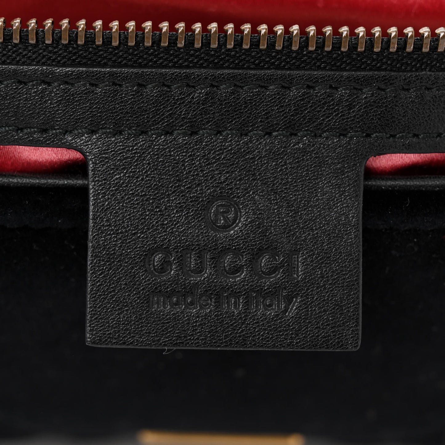 Velvet Matelasse Small GG Marmont Shoulder Bag Black