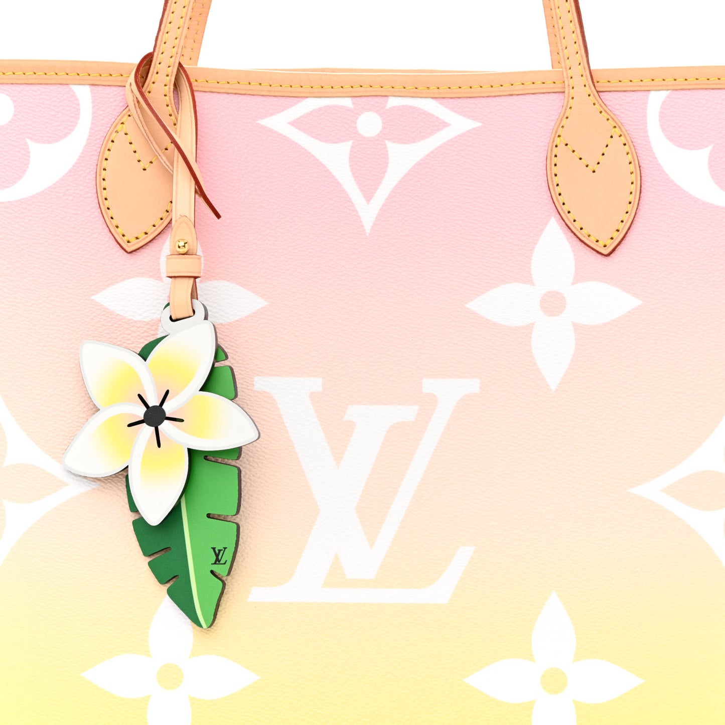 Monogram Giant By The Pool Neverfull MM Light Pink