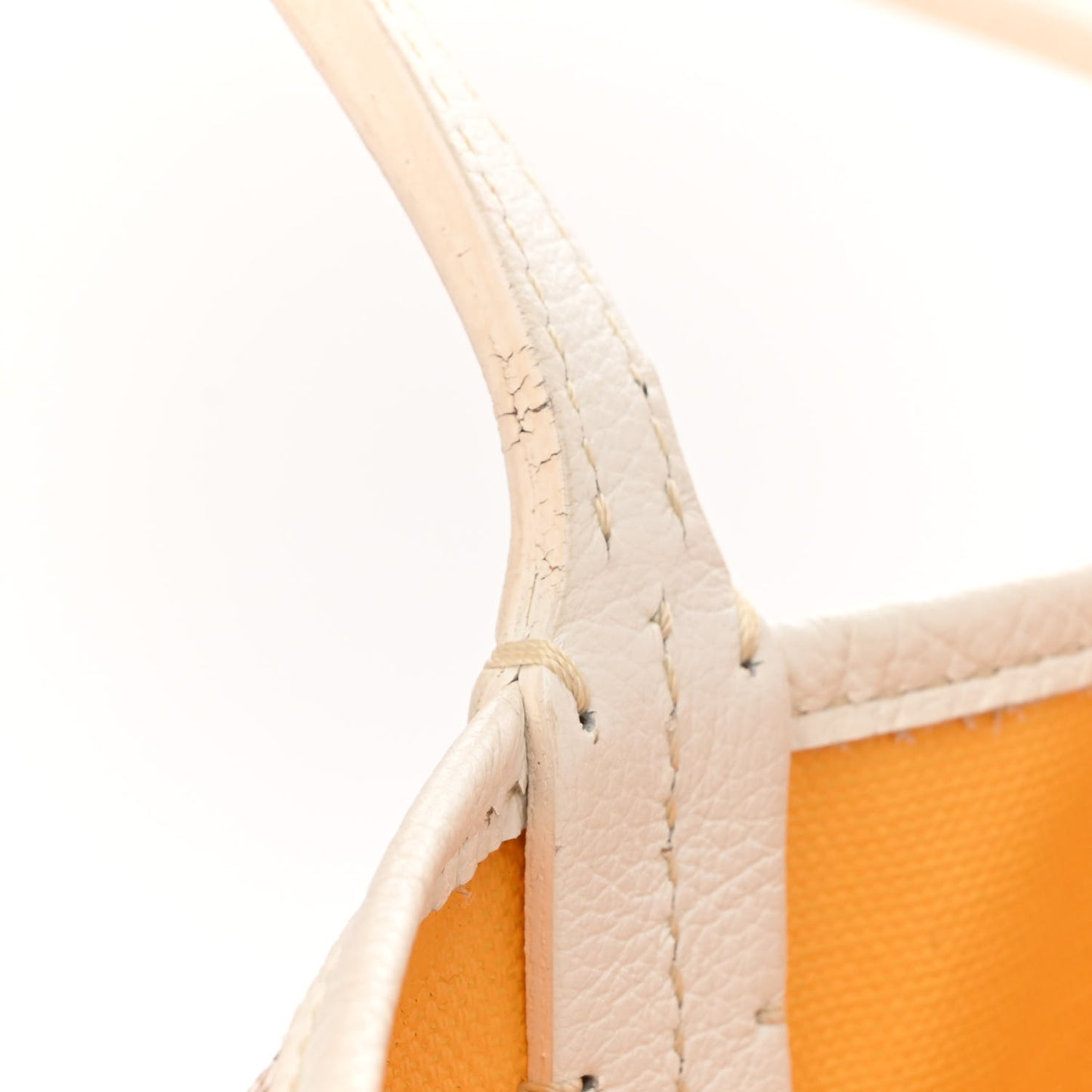 Goyardine Saint Louis Claire Voie PM White Orange