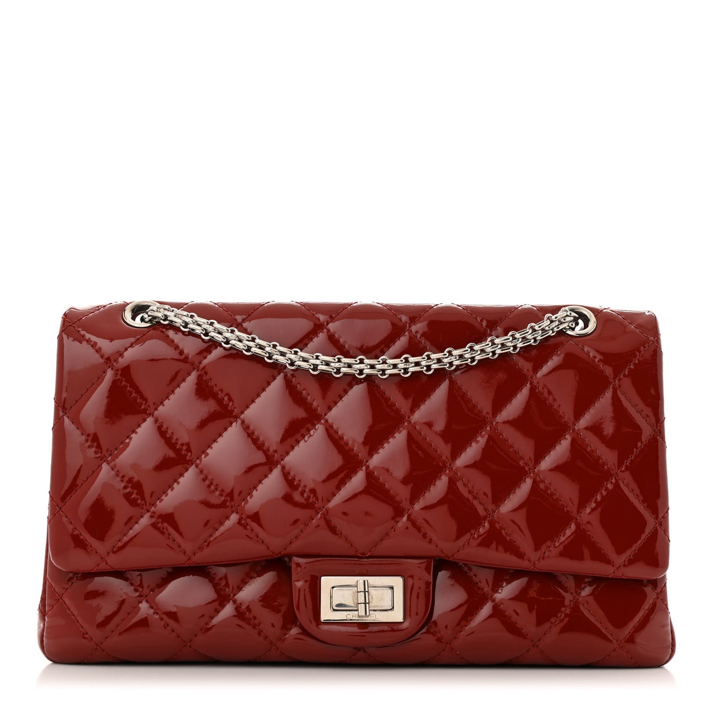 Patent Quilted 2.55 Reissue 227 Flap Red