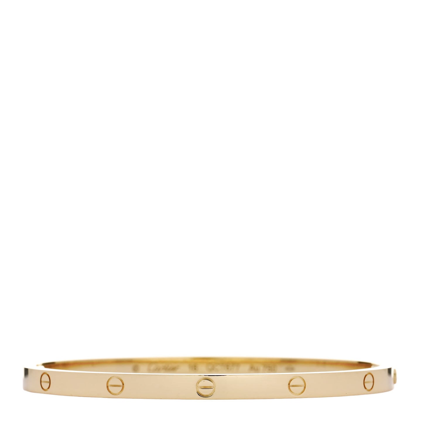 18K Yellow Gold Small LOVE Bracelet 16