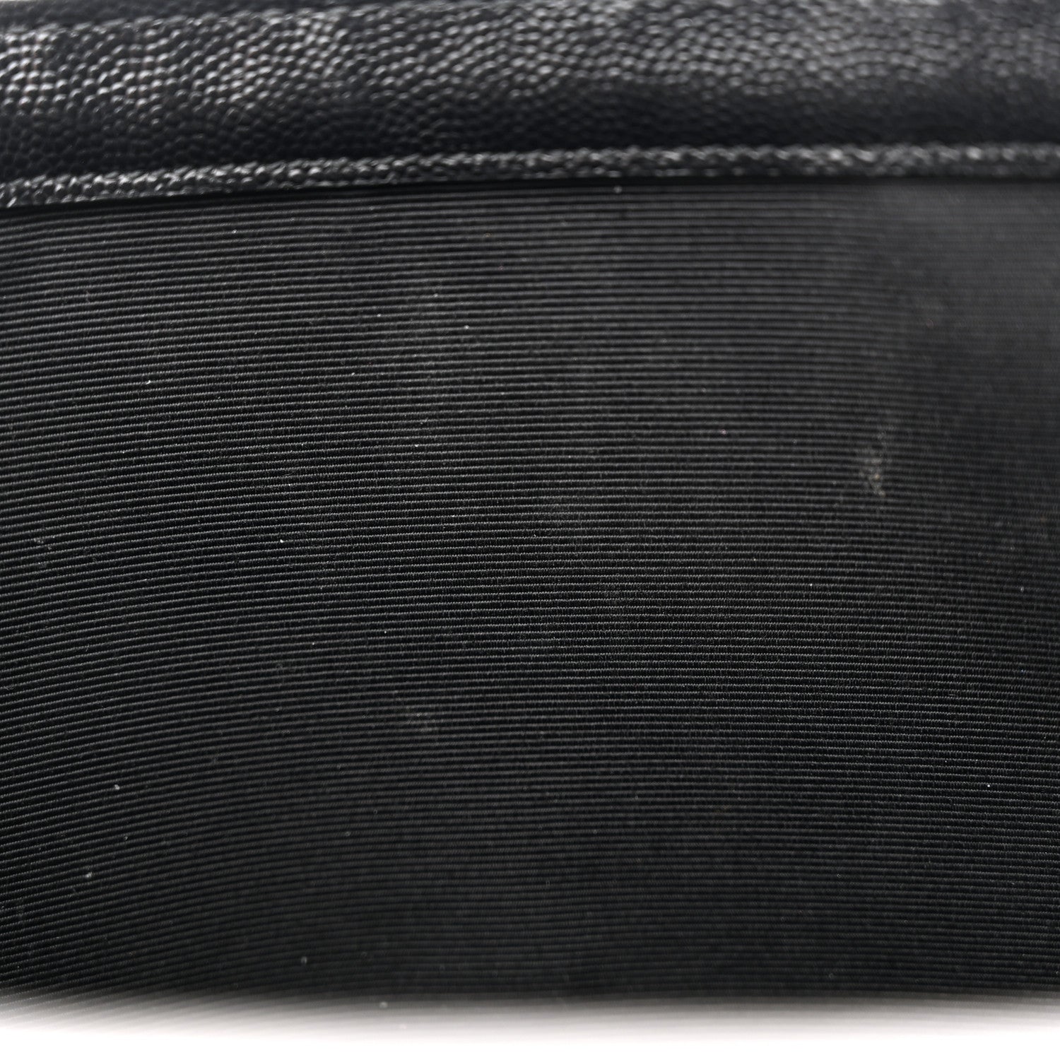 Saint Laurent Grain De Poudre Textured Mixed Matelasse Large Triquilt Monogram Monochrome Satchel Black 11 of 13