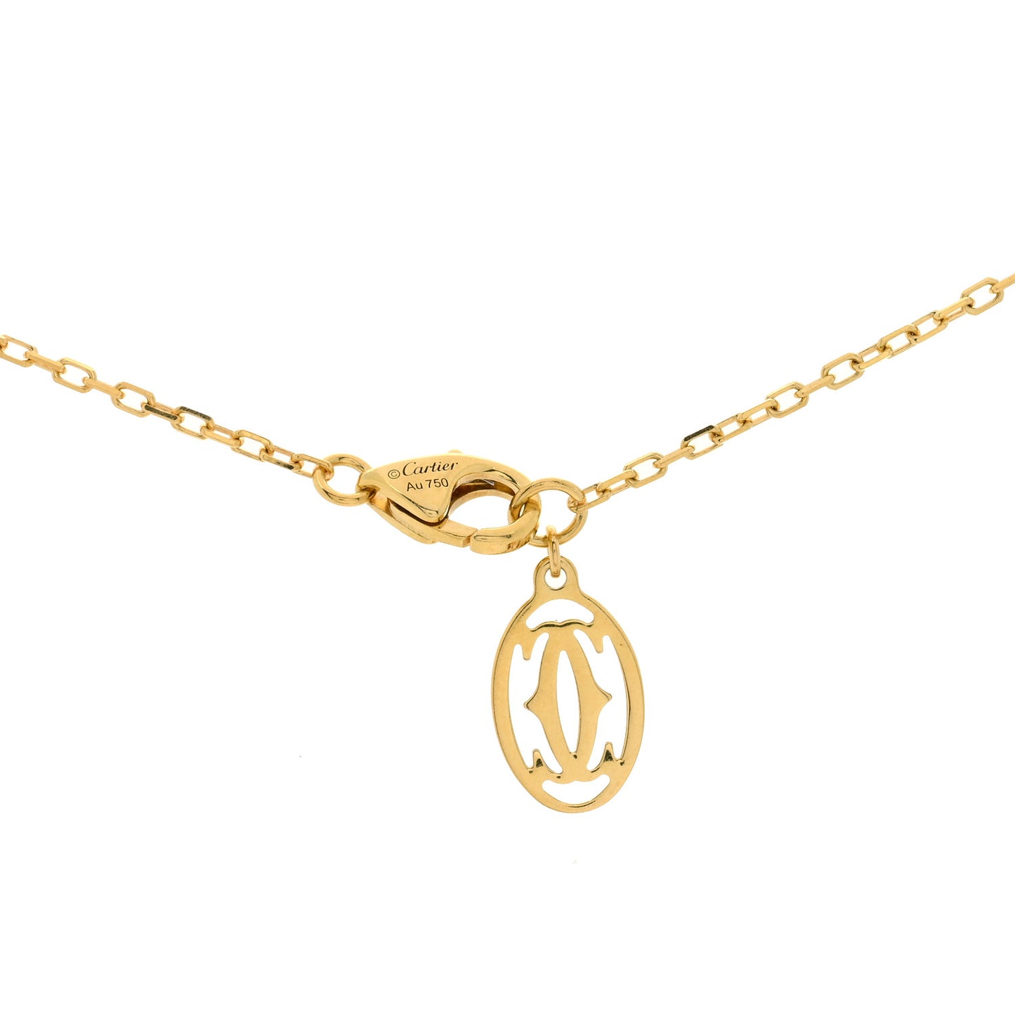18K Yellow Gold Diamond SM D'Amour Pendant Necklace