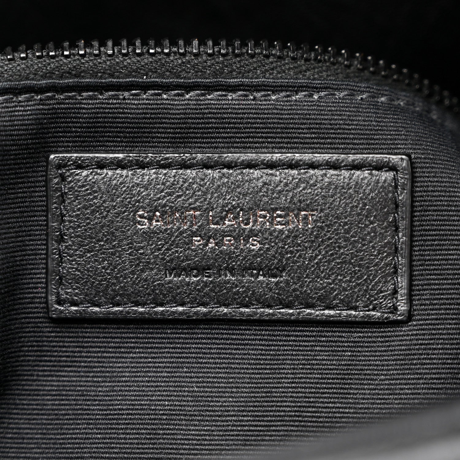 Saint Laurent Lambskin Quilted Monogram Monochrome Medium Loulou Puffer Chain Satchel Black 6 of 12