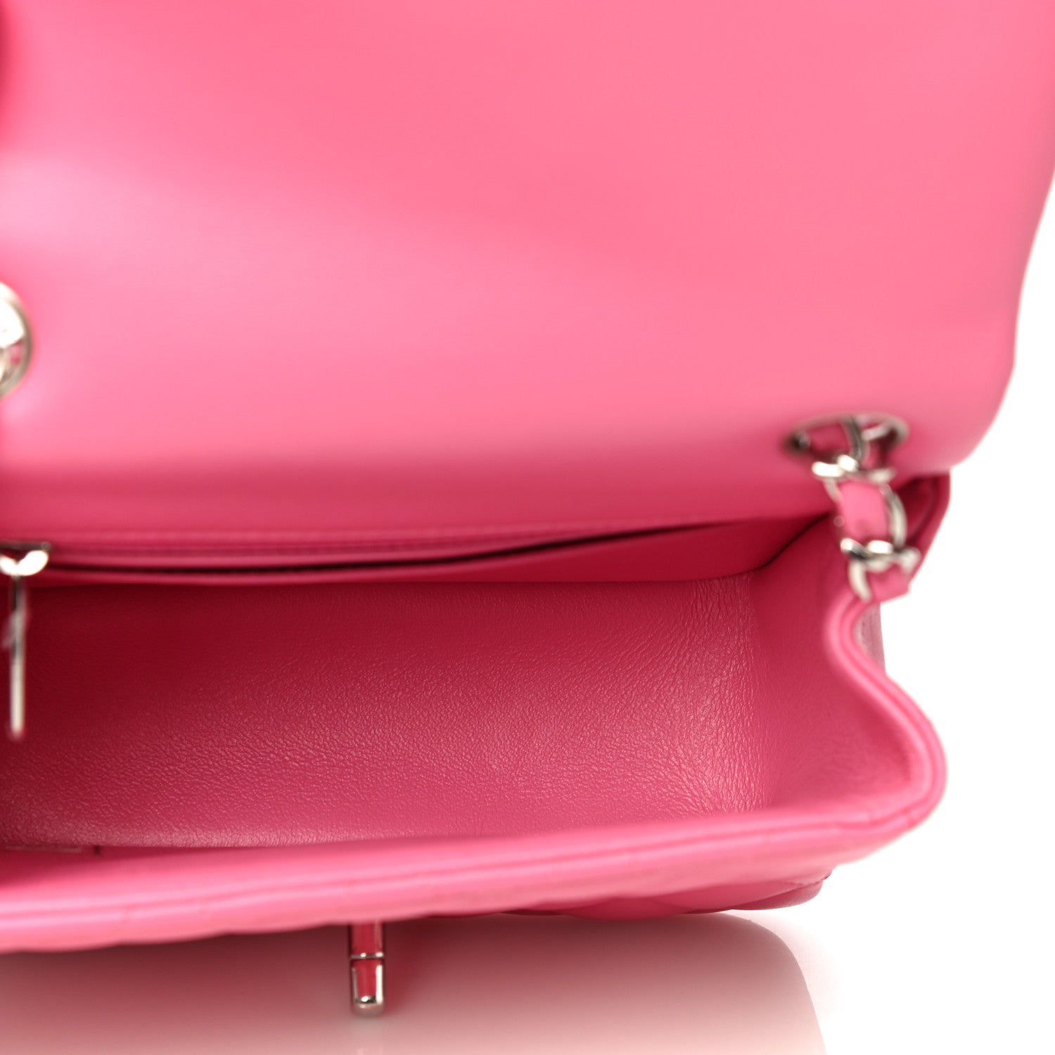Chanel Lambskin Quilted Mini Square Flap Pink 5 of 13
