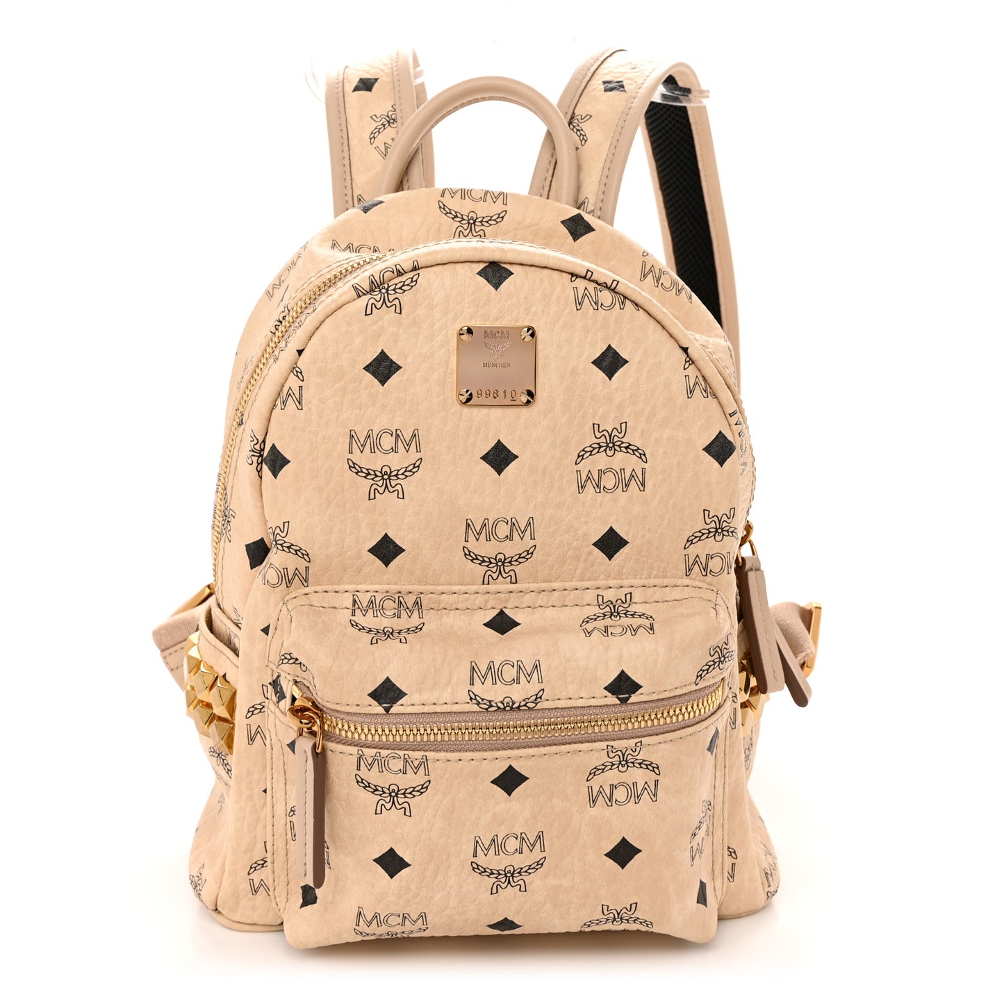 Visetos Side Stud Mini Stark Backpack Beige