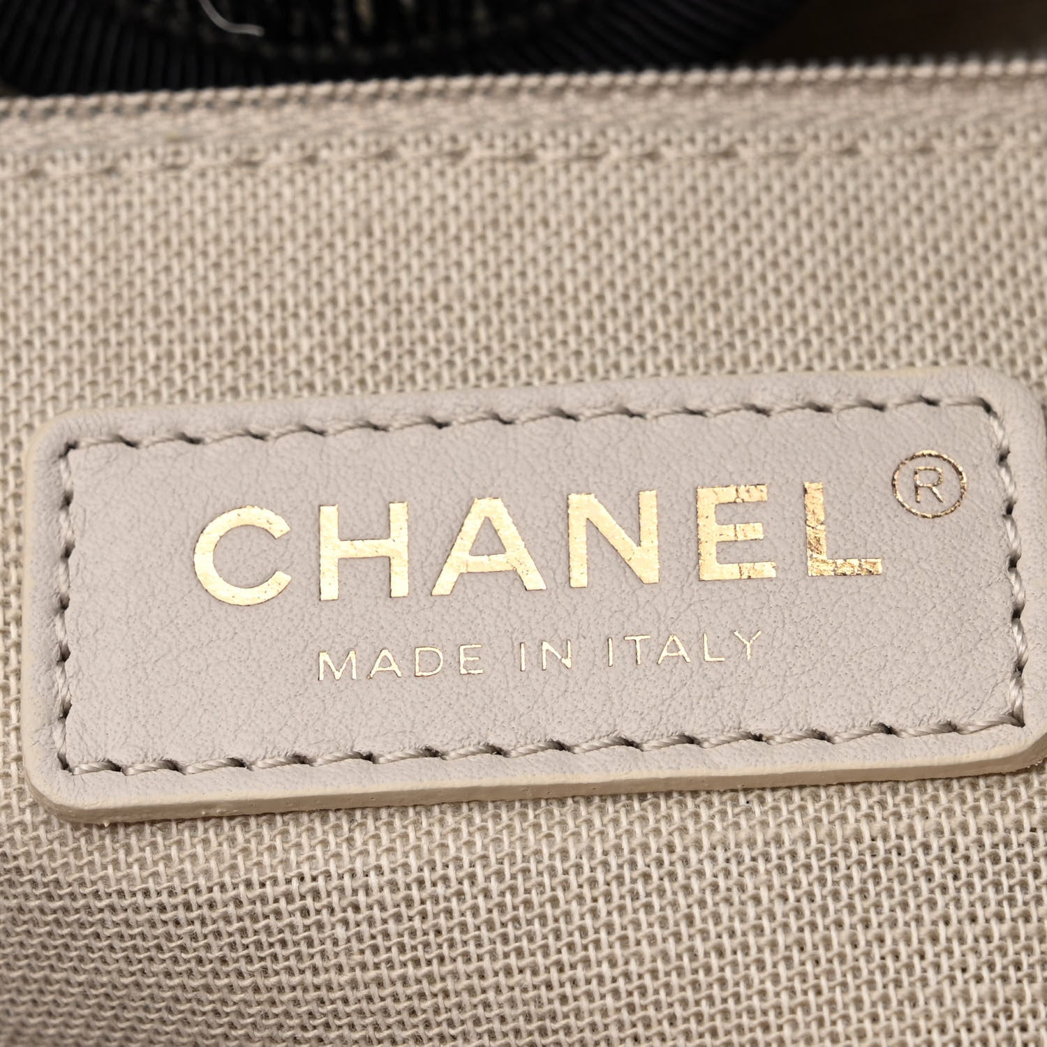 Chanel Denim Medium Deauville Tote Dark Blue White 6 of 10