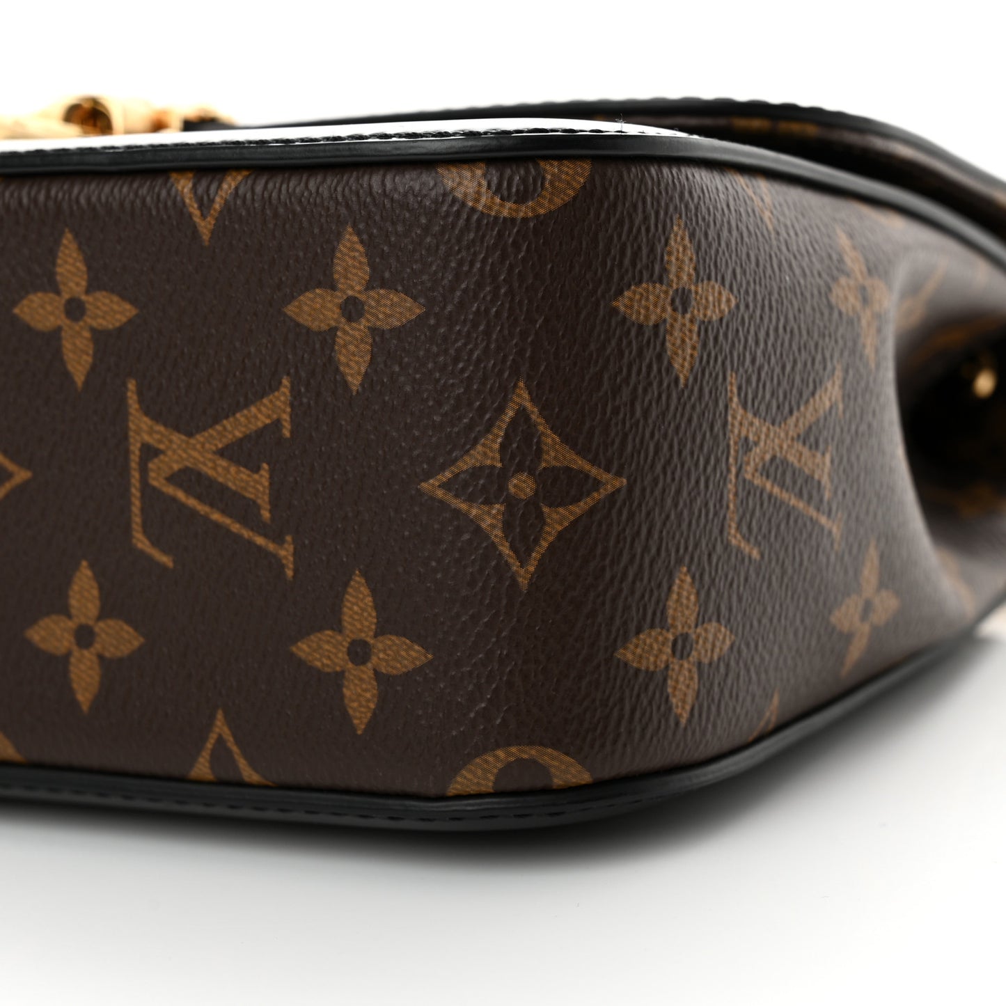 Patent Calfskin Monogram Cherrywood BB Black