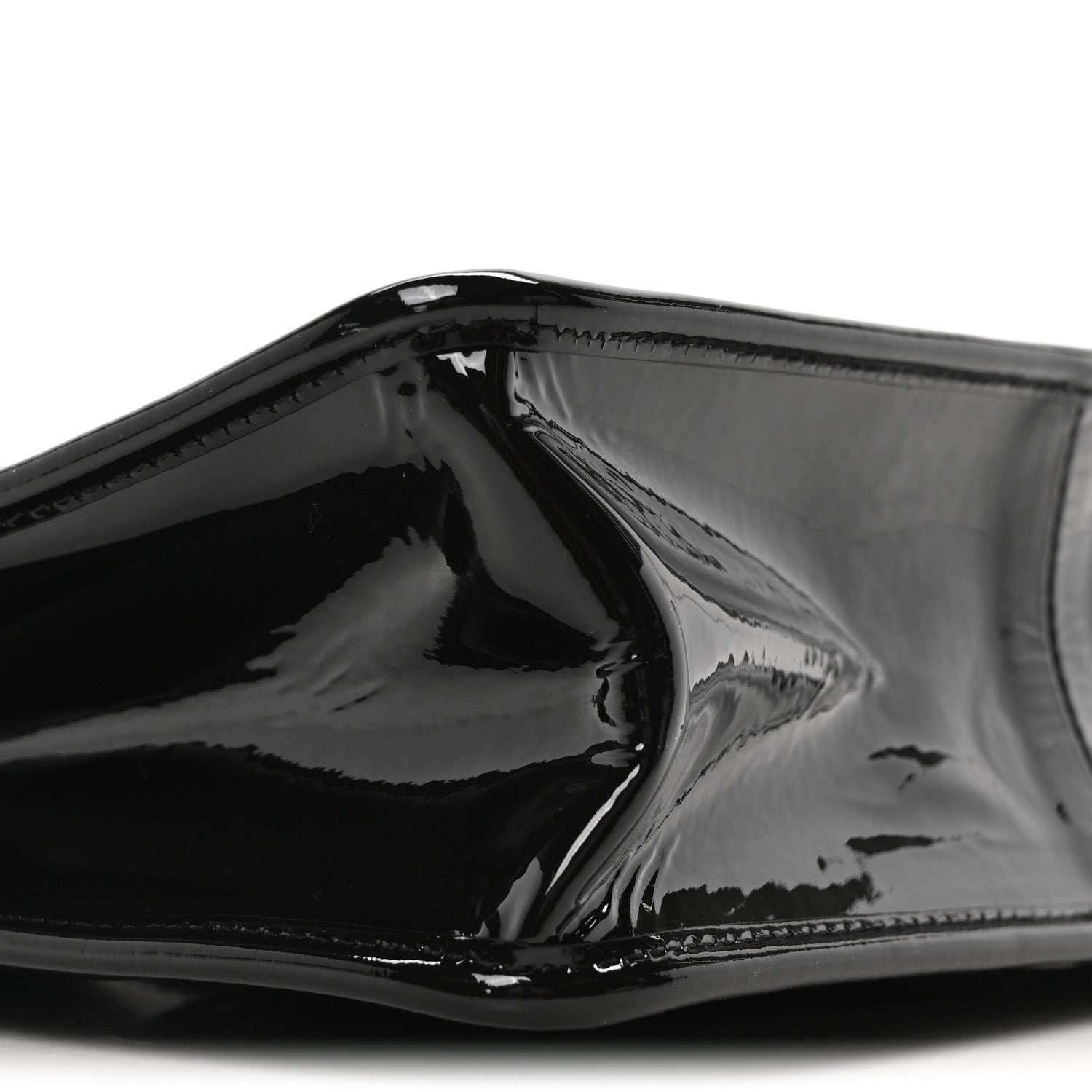 Chanel Patent Quilted Graphic Catch Flap Black 9 of 10