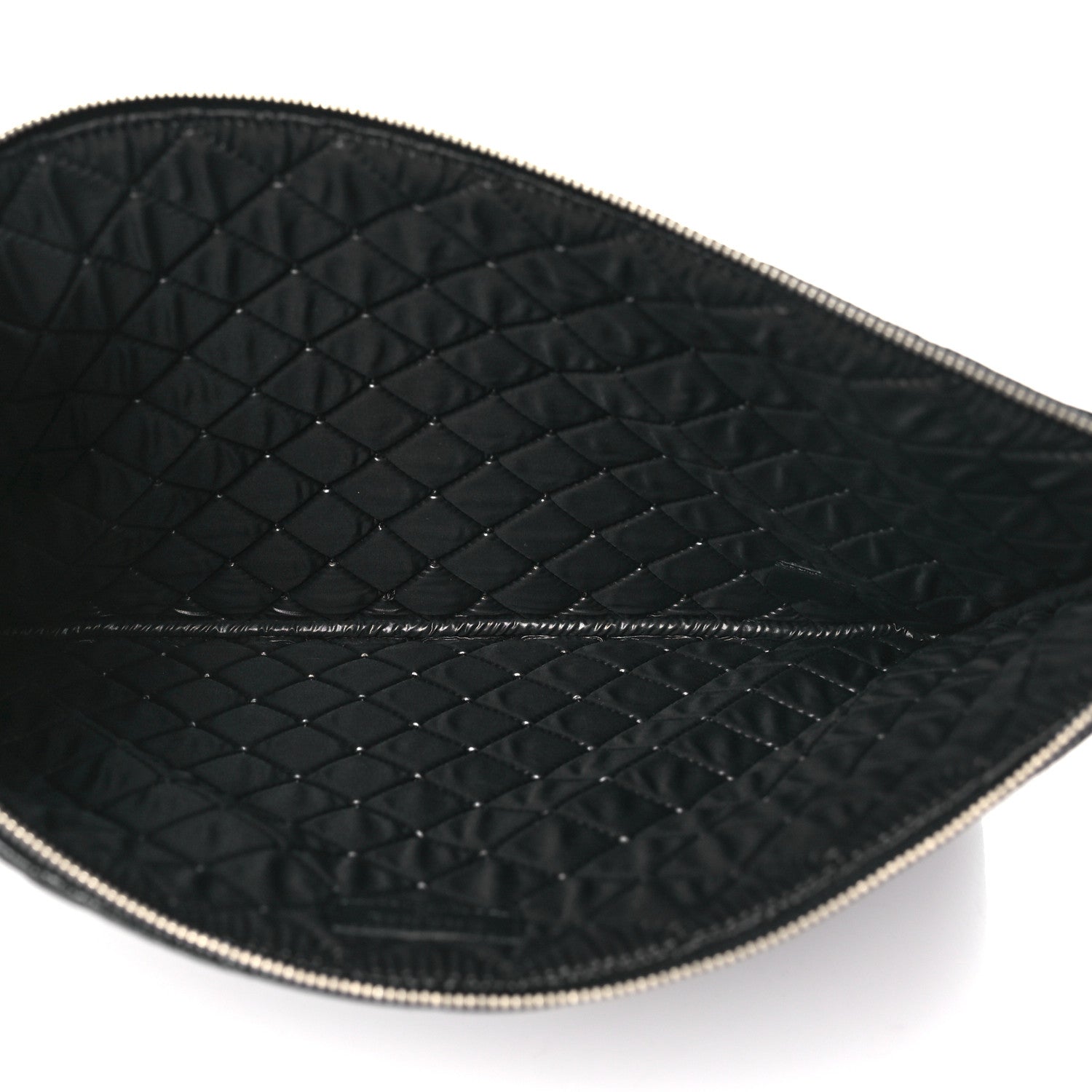 Chanel Calfskin Braided Large Cosmetic Case Black 5 of 10