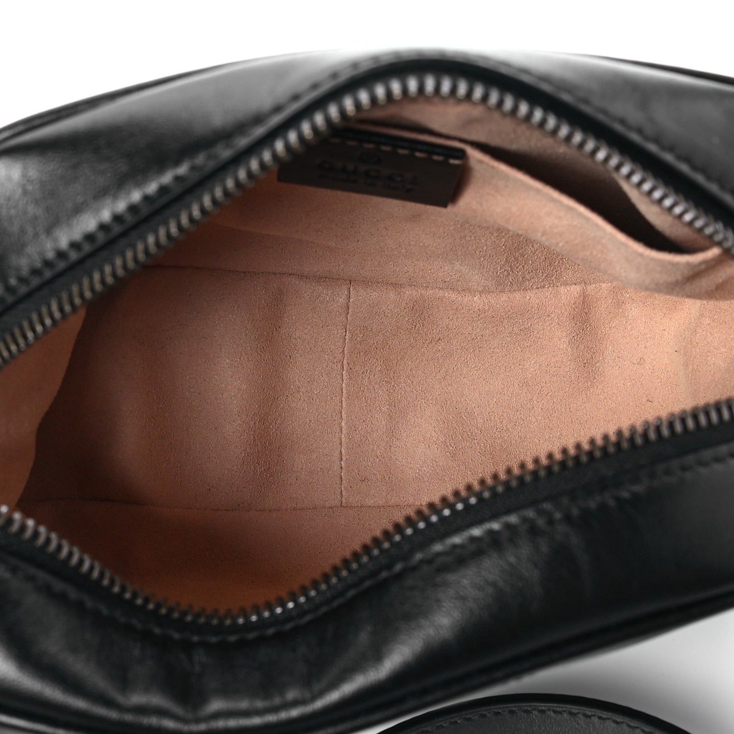 Calfskin Matelasse Mini GG Marmont Chain Shoulder Bag Black