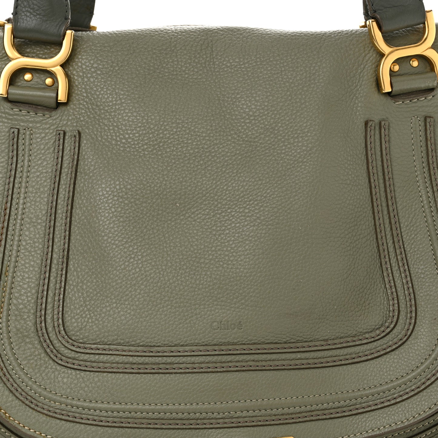 Calfskin Large Marcie Satchel Cashmere Grey